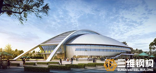 滕州全民健身游泳館鋼結構工程項目規劃圖