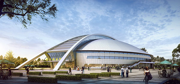 滕州全民健身游泳館鋼結構工程