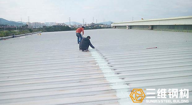 第一步鋼結構工程屋面的檢查